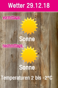 Wetter 29.12.2018