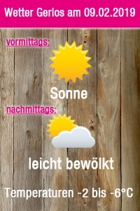 Wetter für Gerlos am 9. Februar 2019