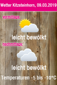 Wetter Kitzsteinhorn 09.03.2019