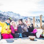 Gruppe Spaß Selfie Sonne