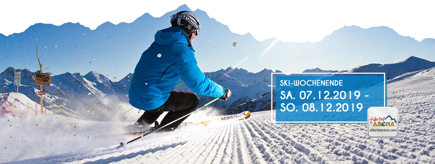 Skifahrer auf der Piste