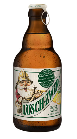 Lösch-Zwerg Naturradler Flasche