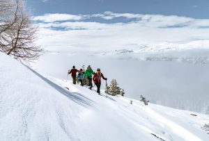 Wandern in den Bergen Arosa