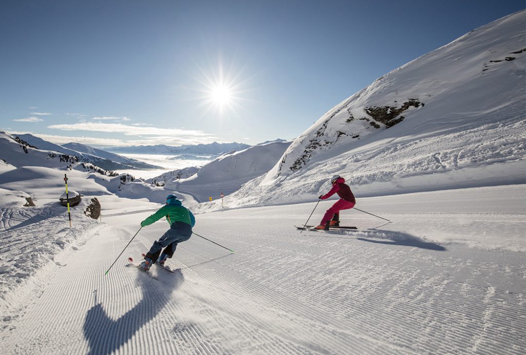 Skifahrer kaiserwetter